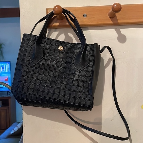 NWT Black Pattern Mini Handbag - Picture 5 of 15